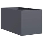 vidaXL Jardinière anthracite 40x80x40 cm acier laminé à froid