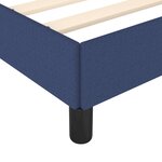 vidaXL Cadre de lit Bleu 90x190 cm Tissu