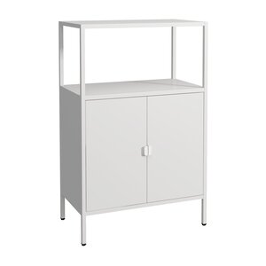 Armoire de bureau casier de bureau meuble de rangement pour salon bureau chambre atelier acier 110 x 70 x 40 cm gris clair 03_0006317