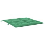 vidaXL Coussin de banc de jardin vert 100x(50+50)x7 cm tissu oxford