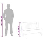 vidaXL Canapé 117x55 5x77 cm Tissu Jaune