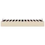 vidaXL Cadre de lit ottoman sans matelas crème 90x200 cm tissu