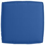 vidaXL Set de coussins de palette 2 Pièces Bleu royal 60 x 60 x 12 cm