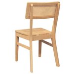 vidaXL Chaises à manger 2 Pièces bois massif caoutchouc