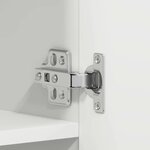 vidaXL Cabinet à chaussures Blanc 80 x 35.5 x 180 cm Bois d'ingénierie