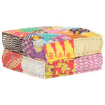 vidaXL Pouf 60x70x36 cm Patchwork Tissu