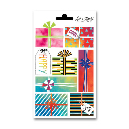 8 stickers x 2 planches - cadeaux