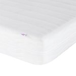 vidaXL Lit de jour avec matelas jaune 100x200 cm velours