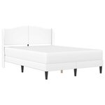vidaXL Cadre de lit avec tête de lit Blanc 160 x 200 cm Simili cuir