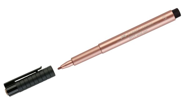 Stylo feutre à encre de chine pigmentée PITT artist pen 1,5 mm Cuivre FABER-CASTELL