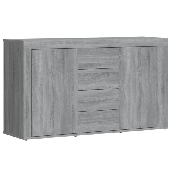 vidaXL Buffet Sonoma gris 120x36x69 cm Bois d'ingénierie