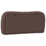 vidaXL Coussin de tête de lit marron 90 cm similicuir