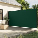 vidaXL Auvent latéral rétractable vert foncé 200x600 cm