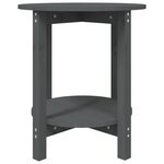 vidaXL Table basse Gris Ø 55x60 cm Bois massif de pin