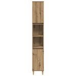 vidaXL Armoire de salle de bain chêne artisanal 30x30x190 cm