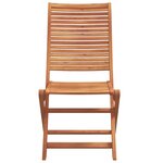 vidaXL Ensemble de salle à manger pour jardin Pliant 5 Pièces Marron