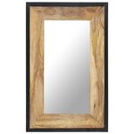 vidaXL Miroir 80x50 cm Bois de manguier massif