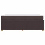 vidaXL Cadre de lit avec matelas Marron foncé 180 x 200 cm tissu