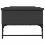 vidaXL Table basse noir 100x50x35 cm bois d'ingénierie et métal