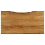 vidaXL Dessus de table 120x60x3 8 cm bord vivant bois massif manguier