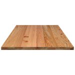 vidaXL Dessus de bureau marron clair bois chêne massif rectangulaire