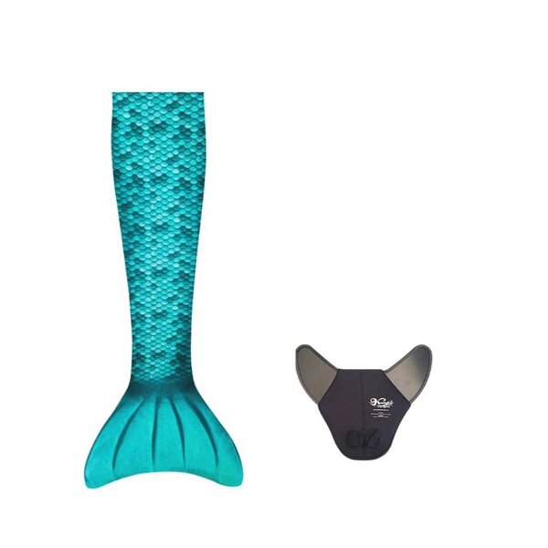 Queue sirène monopalme turquoise xs