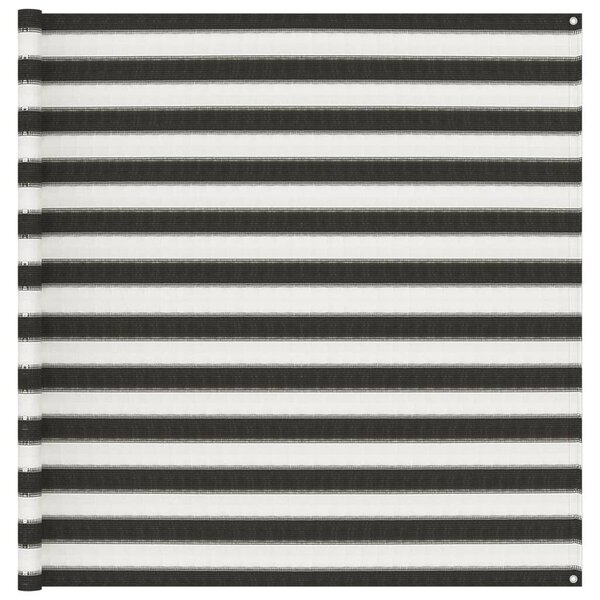 vidaXL Tapis de tente 200x200 cm Anthracite et blanc