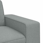 vidaXL Ensemble de Canapés 2 pc Gris clair tissu