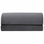 vidaXL Coussin de repose-pieds Uni Gris 44 x 29 x 17 cm