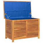 vidaXL Boîte de rangement de jardin persiennes 90x50x56 cm bois acacia