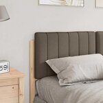vidaXL Tête de lit capitonnée Marron et Taupe 140 cm Pin massif