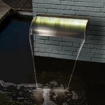 Ubbink lame cascade nevada 90 cm avec éclairage led inox
