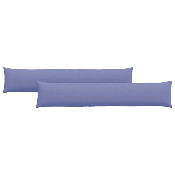 vidaXL Coussins de canapé 2 Pièces Bleu 200 x 40 cm tissu