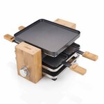 Princess gril à raclette pure 4 noir 700 w 162900