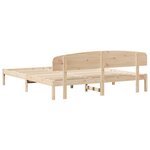 vidaXL Cadre de lit avec tête de lit 180x200 cm en bois massif de pin