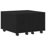 Table basse vidaXL Chêne noir 60x60x38 cm en bois aggloméré