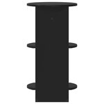 vidaXL Meuble d'appoint Noir Bois d’ingénierie