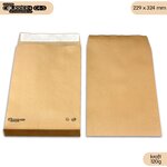 Lot de 250 enveloppes kraft 120g à soufflets c4 - gamme courrier+