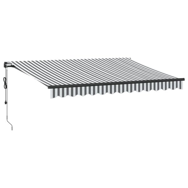 vidaXL Auvent rétractable automatique anthracite et blanc 350x250 cm