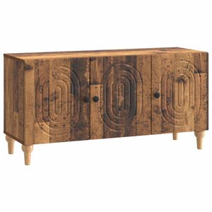 vidaXL Meuble TV 99 x 34 5 x 50 cm Bois ancien Bois d'ingénierie