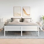 vidaXL Tables de chevet 2 Pièces blanc 46 5x29x61 cm bois d’ingénierie