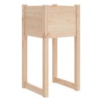 vidaXL Jardinières 2 Pièces 40x40x81 cm Bois massif de pin