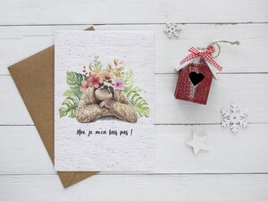 Carte à planter "aquarellanimal"
