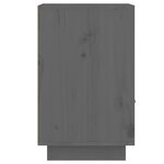 vidaXL Tables de chevet 2 Pièces Gris 40x34x55 cm Bois de pin massif