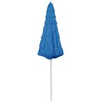 vidaXL Parasol de plage Hawaii Bleu 300 cm