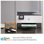 Hp imprimante tout-en-un officejet pro 9015 bleucouleurswi-fieconomisez jusqu'a 70  sur l'encre avec instant ink