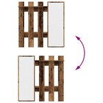 vidaXL Porte-manteau mural Montage mural Bois ancien 100 x 10 x 100 cm