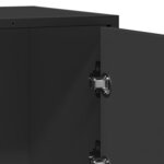 vidaXL Buffet noir 68x35x76 cm bois d'ingénierie