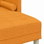 vidaXL Ensemble de Canapés avec coussin Jaune foncé Polyester