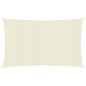 vidaXL Voile d'ombrage 160 g/m² Crème 6x8 m PEHD
